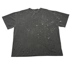 Brain Dead Embroidered Logohead Paint Splatter T Shirt Men's XL